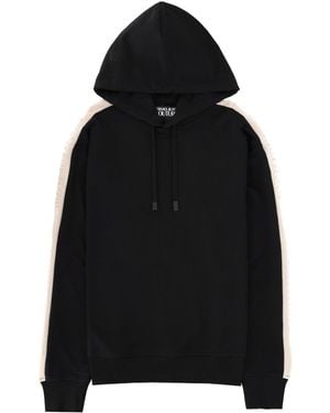 Versace Jeans Couture Felpa Con Logo E Cappuccio - Black