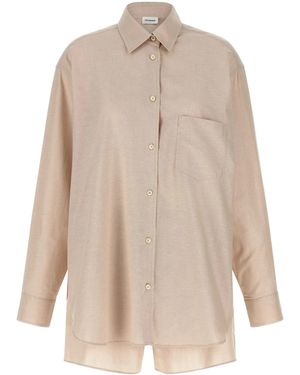 ANDAMANE Georgiana Set Oversized Shirt + Boyfriend Boxer - Natural