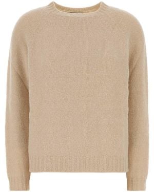 Weekend Textured Alpaca Blend Jumper - Natural