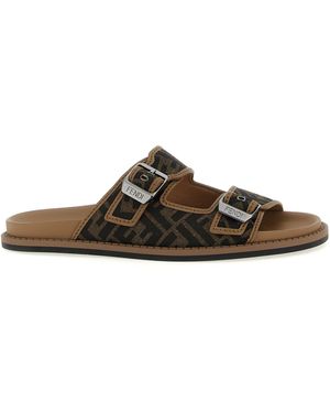 Fendi Fende' Sandali - Marrone