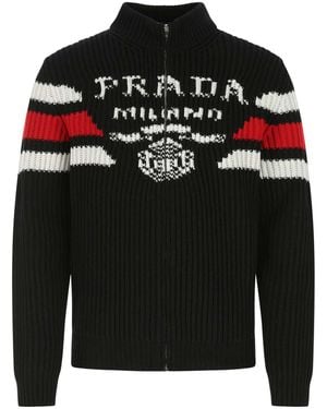 Prada Cashmere Cardigan - Black