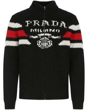 Prada Black Cashmere Cardigan