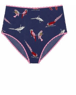 Laura Urbinati High Waist Brief - Blue