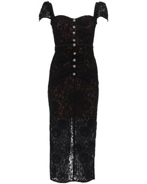 Self-Portrait Tailored Knit Mini Dress - Black