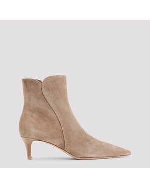 Gianvito Rossi Levy-enkellaarzen - Bruin