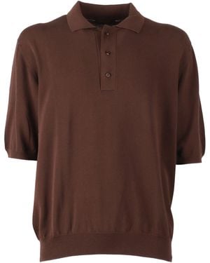 SLOWEAR ZANONE Polo Mc - Brown