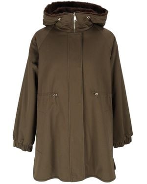 Bully Veste en tissu et fausse fourrure Woman - Neutre