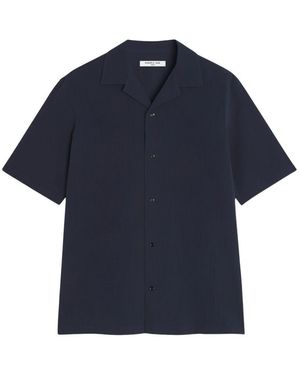 Maison Kitsuné Katoenen Overhemd Van Maison Kitsune - Blauw