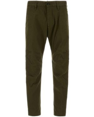 DSquared² Olive Green Stretch Cotton Chino Pant