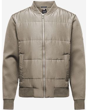 BOSS Chaqueta de algodón - Gris