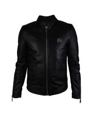 Philipp Plein Bikerjacke - Schwarz