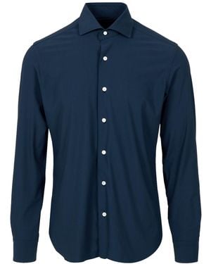 Barba Napoli Overhemden Marineblauw