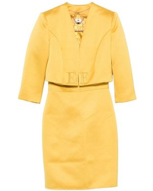Elisabetta Franchi Midi Dress - Yellow