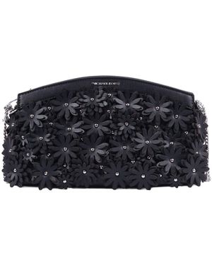 Michael Kors Sm Dome Chn Clutch Xbody - Schwarz