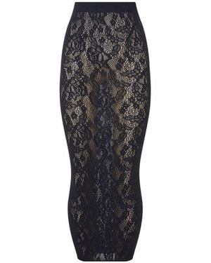 Wolford Infinite Rose Long Skirt - Black