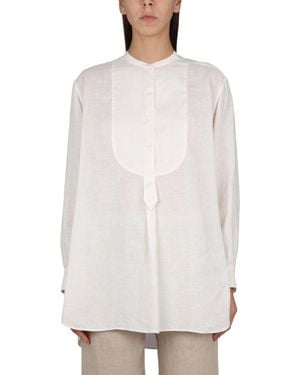 Aspesi Linen Tunic Shirt - White