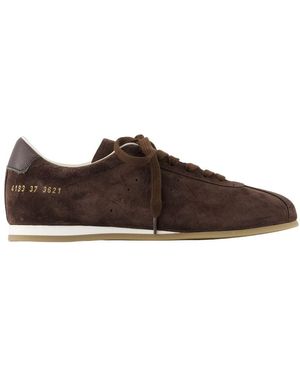 Common Projects Braune Leder-Fahrerschuh-Sneaker
