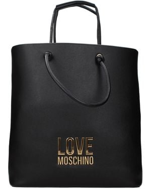 Love Moschino Damens Umhängetaschen Polyurethan Schwarz