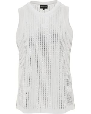 Emporio Armani Cotton Tank Top - White