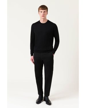 AUTORE Pantalone Newman in Cotone - Schwarz