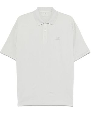 C.P. Company Poloshirt mit Logo-Stickerei - Weiß