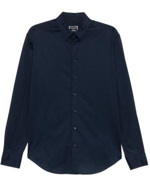 Giorgio Armani Slim Fit Cotton Shirt - Blue