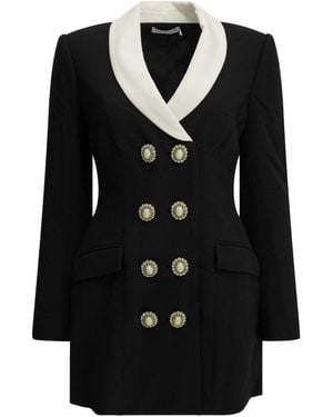 Self-Portrait Short Blazer Dress - Black