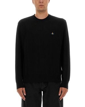 Vivienne Westwood Alex" Jersey With Logo - Black