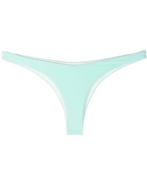 JADE Swim Terry Cloth-Effect Bikini Bottoms - Blue