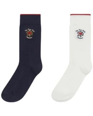 Drole de Monsieur Calzini en Misto Cotone - Blanco