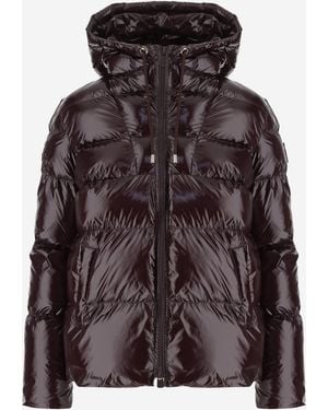Pinko Nylon Padded Down Jacket - Brown