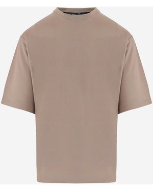 Jacquemus T-Shirt aus Papierjersey mit Logo - Natur