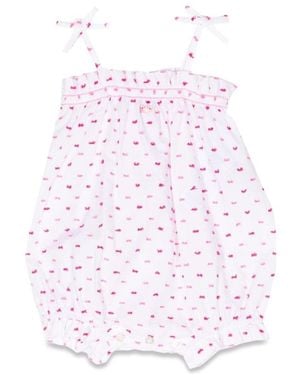 Emporio Armani Romper With Printed Pattern - Pink