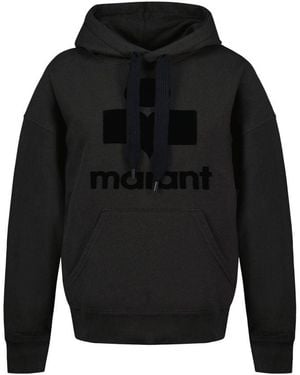 Isabel Marant Mansel Gz Sudadera Con Capucha Algodón Negro