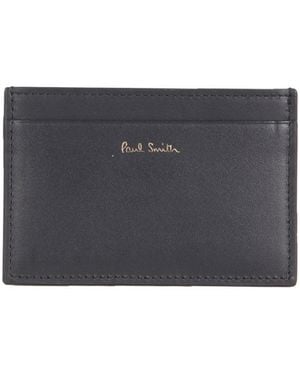 Paul Smith Leather Card Holder Wallets & Purses - Black