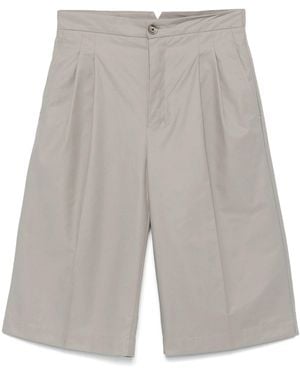 Ami Paris Loose Large Bermuda Shorts Clothing - Gray