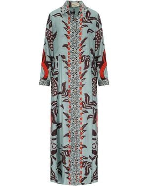 PAHIESA FORMENTERA Shirt Dress - Blue