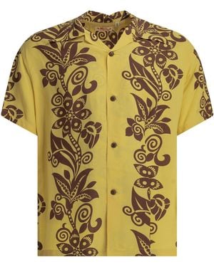 Sun Surf "Pictograph Flower" Freizeithemd - Gelb