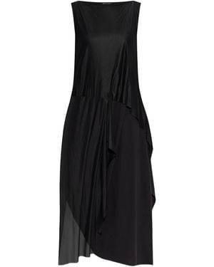 Y-3 Drapiertes Kleid - Schwarz
