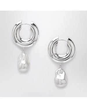 Eliou Pearl Earrings - Metallic