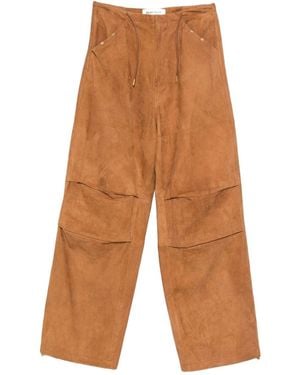 DARKPARK Goat Leather Pants - Brown