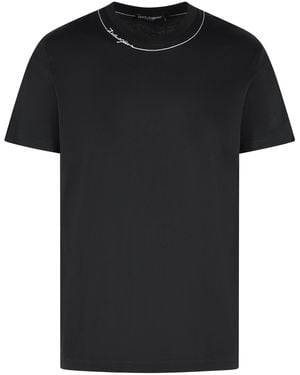 Dolce & Gabbana Cotton T Shirt - Black