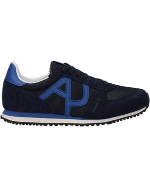 Armani Jeans Sneakers Uomo Tessuto Blu - Blue