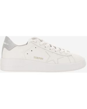 Golden Goose Leather Trainers Purestar Cow Trainers - White