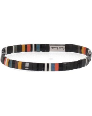 Paul Smith Herrenarmband Flat Bead - Weiß