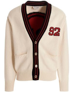 McQueen 'Schädel' Strickjacke - Mehrfarbig