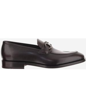 Ferragamo Leder-Loafer - Schwarz