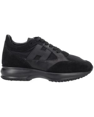 Hogan Logo Trainers - Black