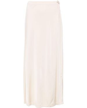 Helmut Lang Fluid Wrap Skirt - White