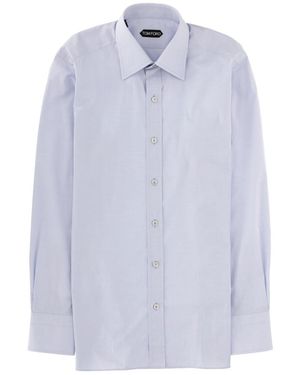 Tom Ford Solid Shirt - Blue